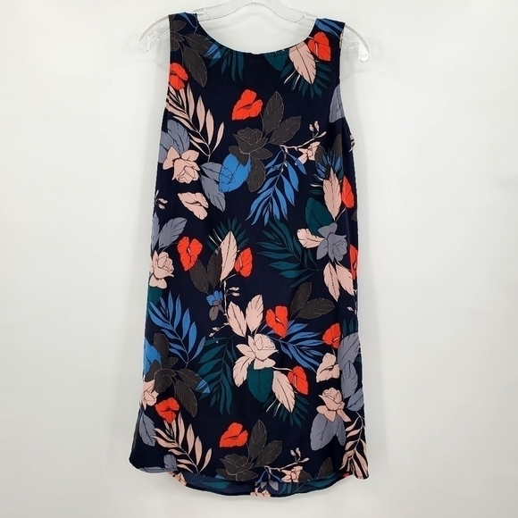 Halogen Lightweight Floral Mini Shift Dress - Picture 1 of 10